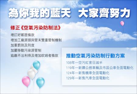 政府積極推動空氣污染防制行動方案，如何加強監督其執行情形，歡迎您來發表意見!